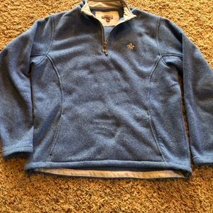 peter millar 1/4 zip light blue size medium